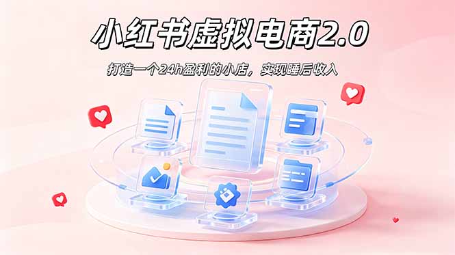 2026 年最强风口掘金项目：AI小红书虚拟电商，布局搜索流量，每日躺赚500+-资源共享
