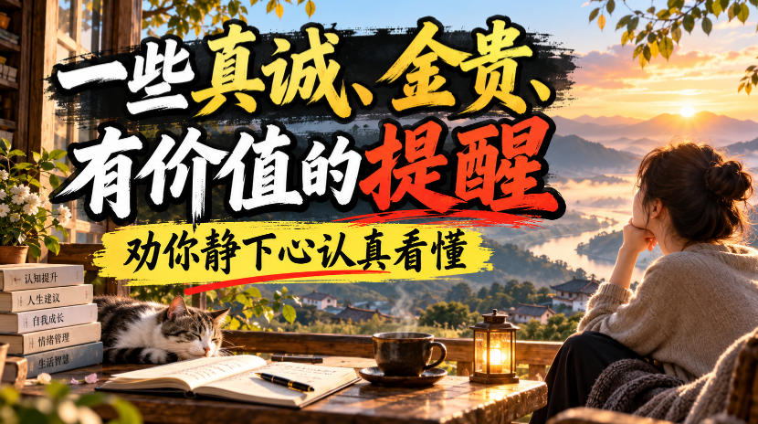 付费文章:一些真诚、金贵、有价值的提醒,劝你静下心认真看懂-资源共享