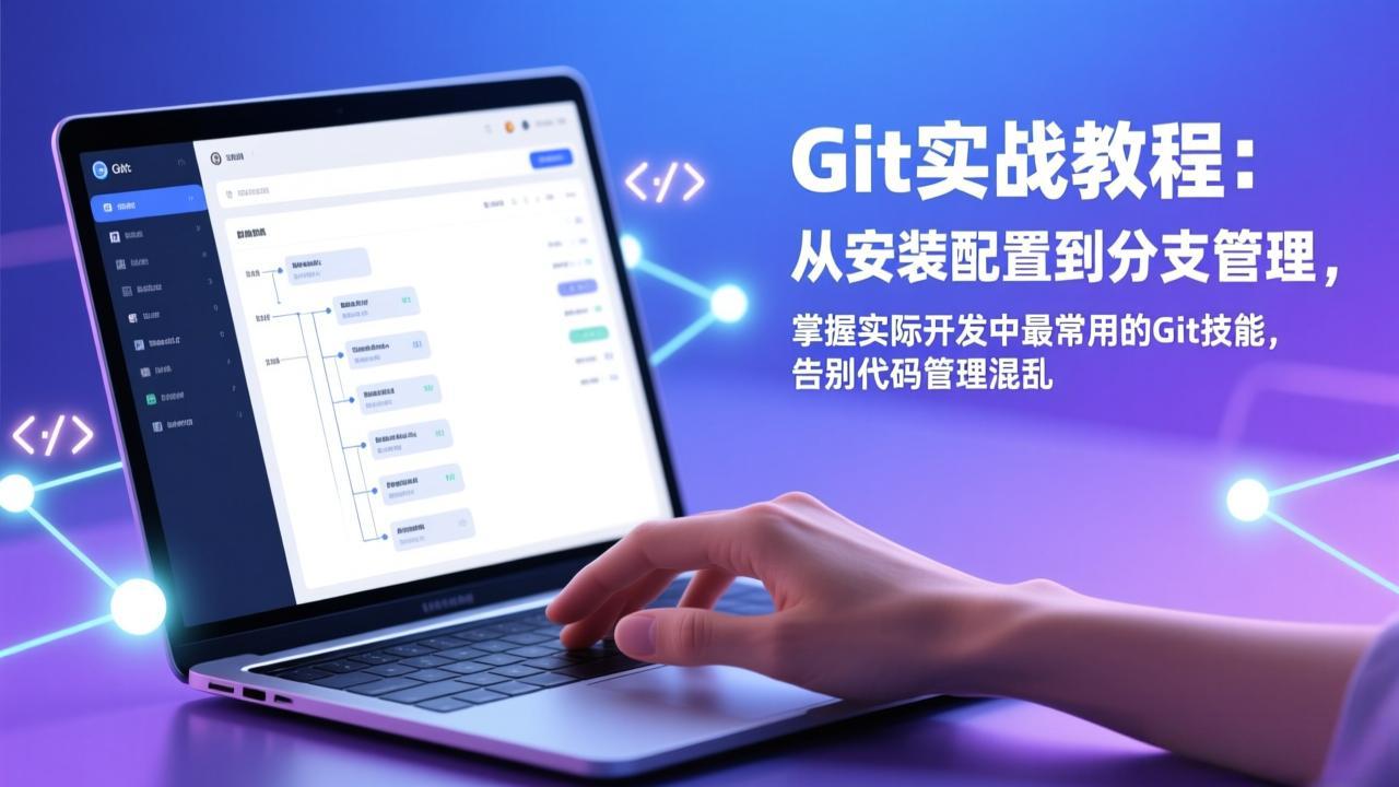 Git实战教程：从安装配置到分支管理，掌握实际开发中最常用的Git技能，告别代码管理混乱-资源共享