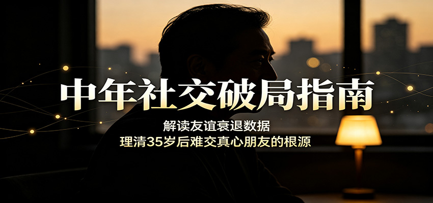 中年社交破局指南:解读友谊衰退数据,理清35岁后难交真心朋友的根源-资源共享