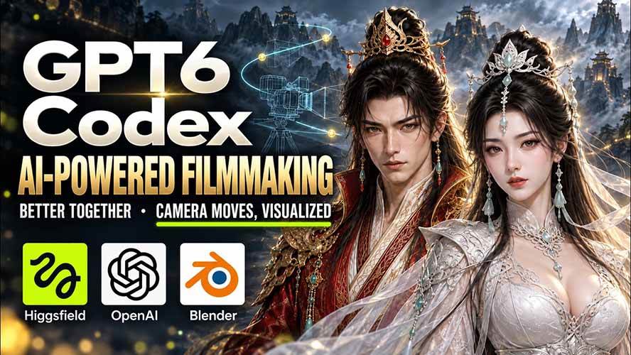 （20561期）GPT-6 Astra×Codex高智能制作视频！联手Higgsfield，运镜可视化实战-资源共享