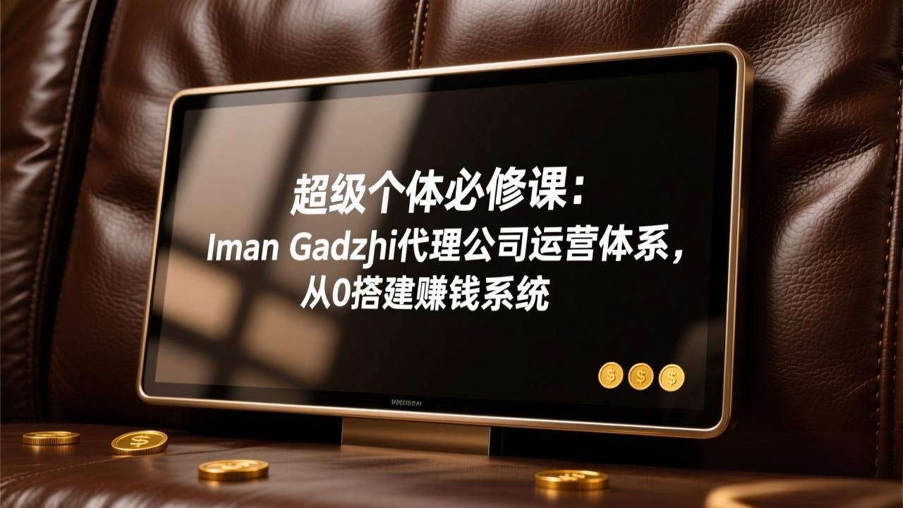 超级个体必修课:Iman Gadzhi代理公司运营体系,从0搭建赚钱系统-资源共享