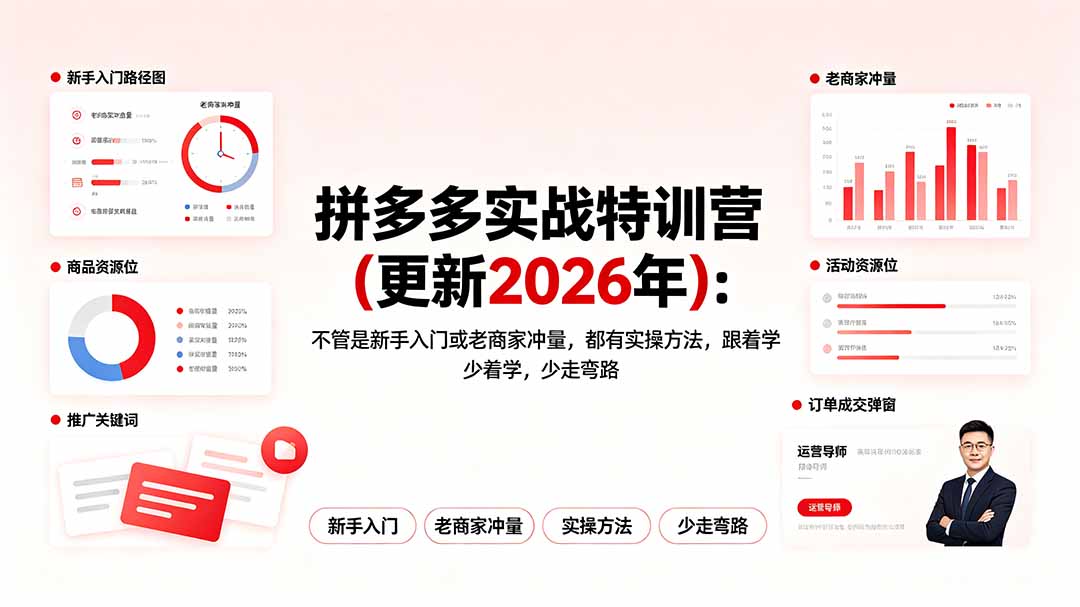 拼多多实战特训营(更新2026年-资源共享