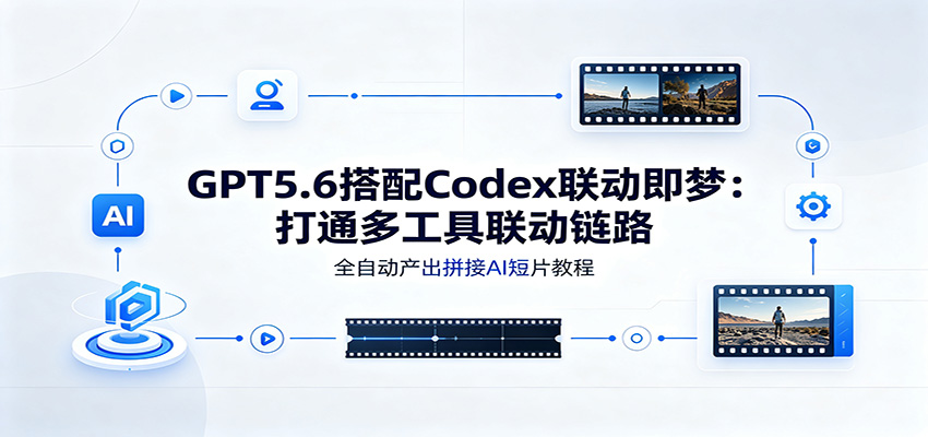 GPT5.6搭配Codex联动即梦:打通多工具联动链路,全自动产出拼接AI短片教程-资源共享