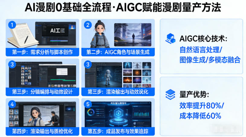 AI漫剧0基础全流程，快速掌握AIGC赋能的漫剧量产方法-资源共享