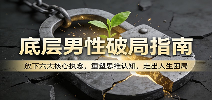 底层男性破局指南：放下六大核心执念，重塑思维认知，走出人生困局-资源共享