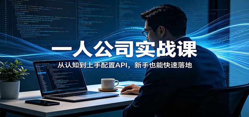 一人公司实战课：从认知到上手配置API，新手也能快速落地-资源共享
