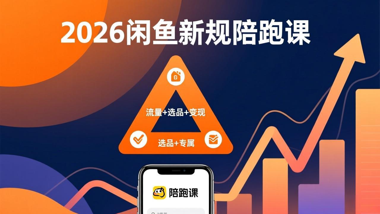 2026闲鱼高阶陪跑课全新上线，带你吃透新规玩转选品流量，从零搭建稳定变现盈利体系-资源共享