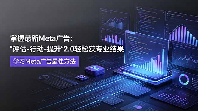 掌握最新的Meta广告,通过“评估-行动-提升”2.0版本轻松获得专业级结果。学习目前学习Meta广告的最佳方法-资源共享