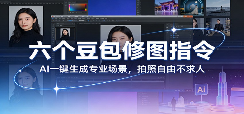 六个豆包修图指令：AI 一键生成专业场景，拍照自由不求人-资源共享