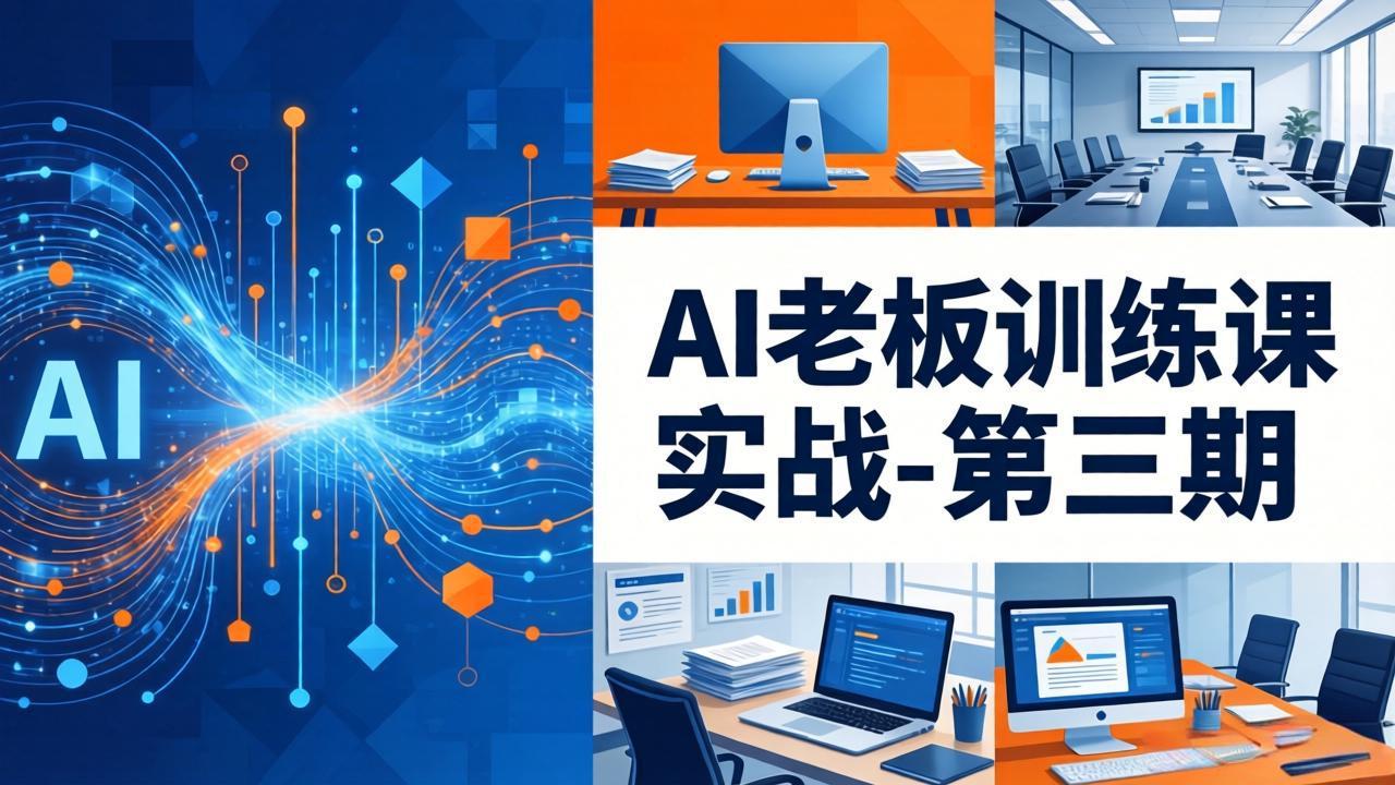 AI老板训练课实战-第三期：AI+内容应用落地教学，从0到1打通AI变现完整路径-资源共享
