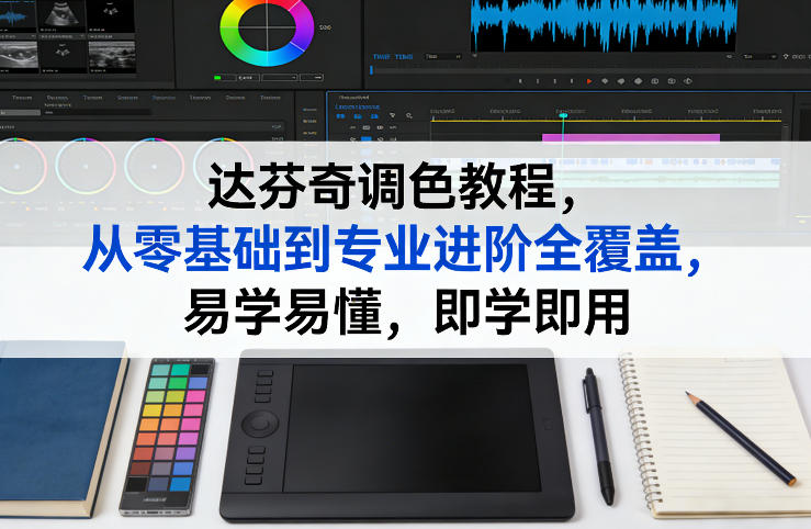 达芬奇调色教程,从零基础到专业进阶全覆盖,易学易懂,即学即用-资源共享