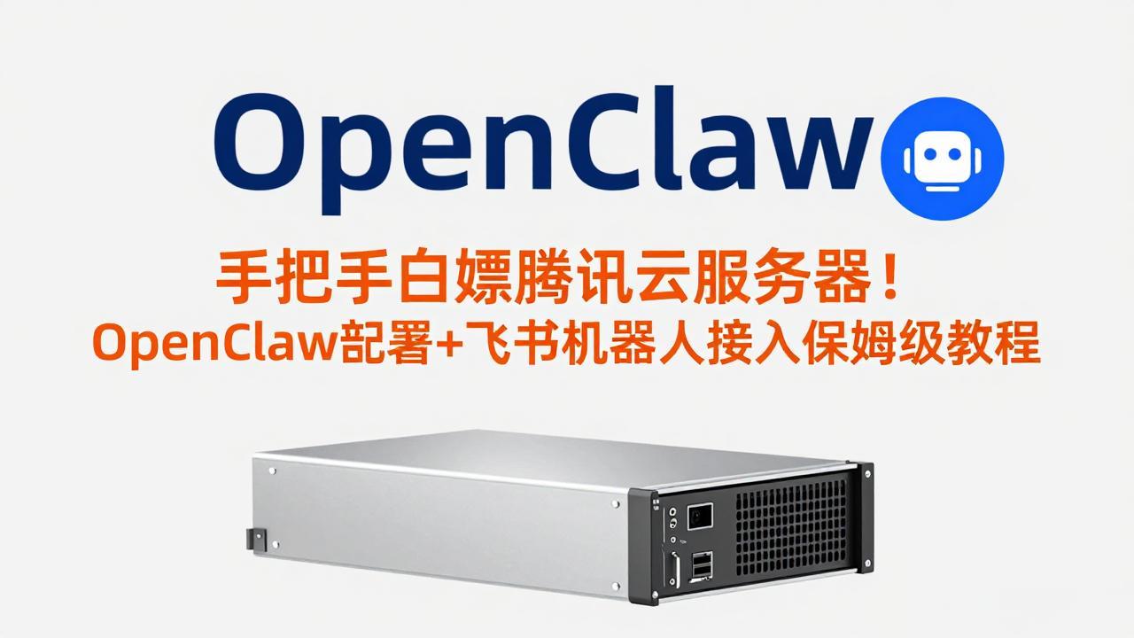 手把手白嫖腾讯云服务器！OpenClaw部署+飞书机器人接入保姆级教程-资源共享