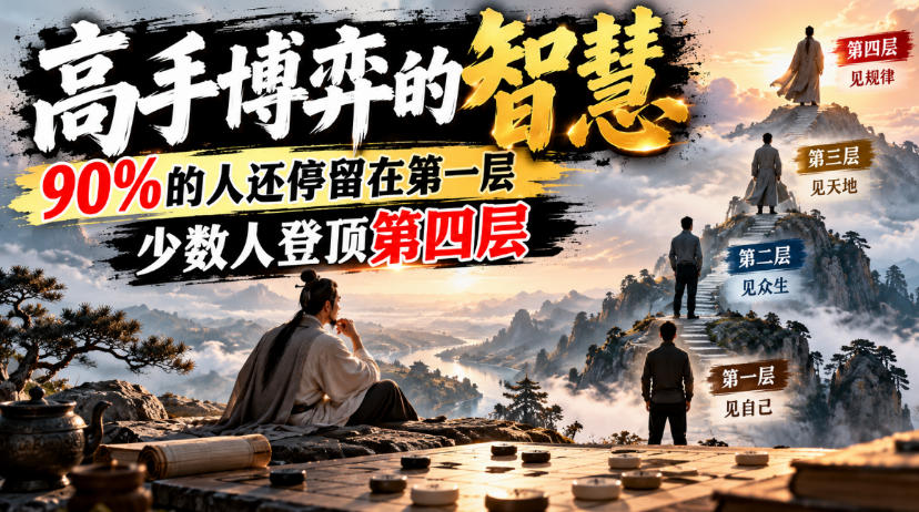 付费文章：高手博弈的智慧，90%的人还停留在第一层，少数人登顶第四层-资源共享