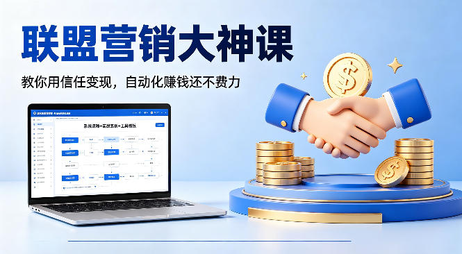 联盟营销大神课，教你用信任变现，自动化賺钱还不费力【原创双语字幕】-资源共享