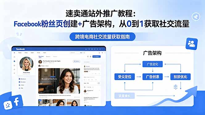 速卖通站外推广教程：Facebook粉丝页创建+广告架构，从0到1获取社交流量-资源共享