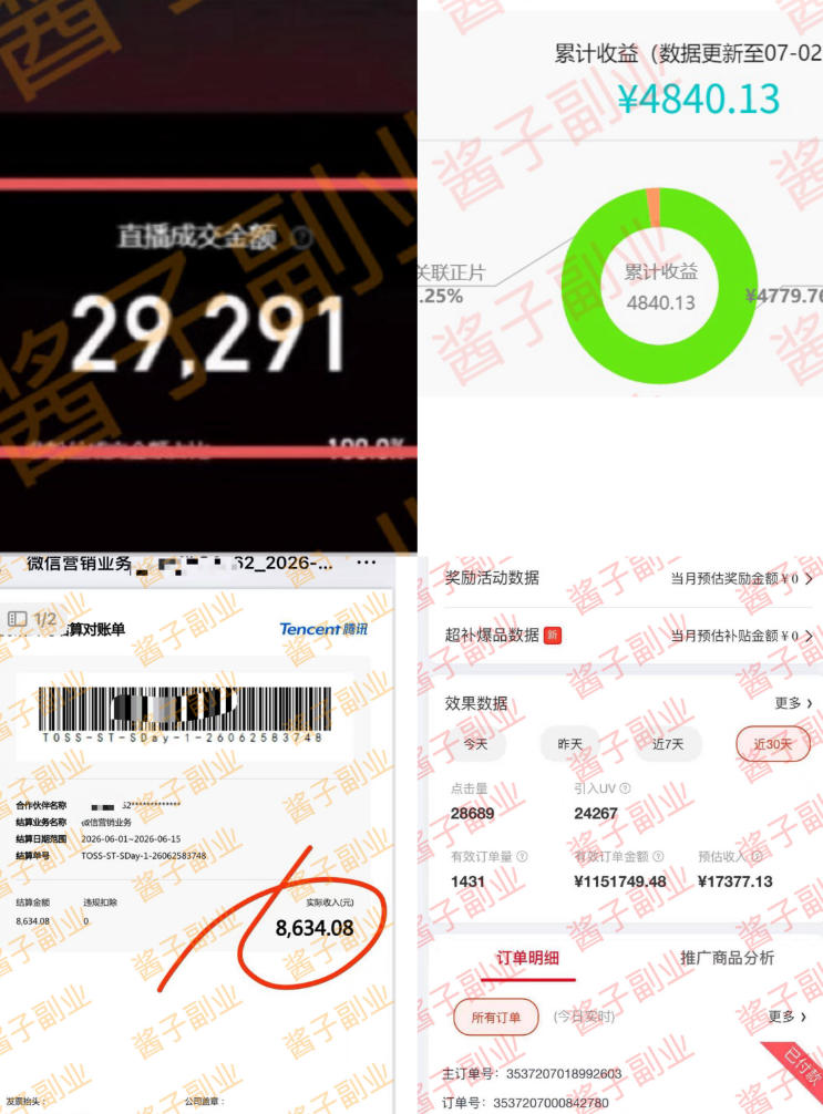 985十年互联网老兵亲测：2026年多个真实落地副业项目，手把手带你搭建被动收入管道(淘宝无人直播、TK拉新、代运营、CSGO……)【揭秘】-资源共享