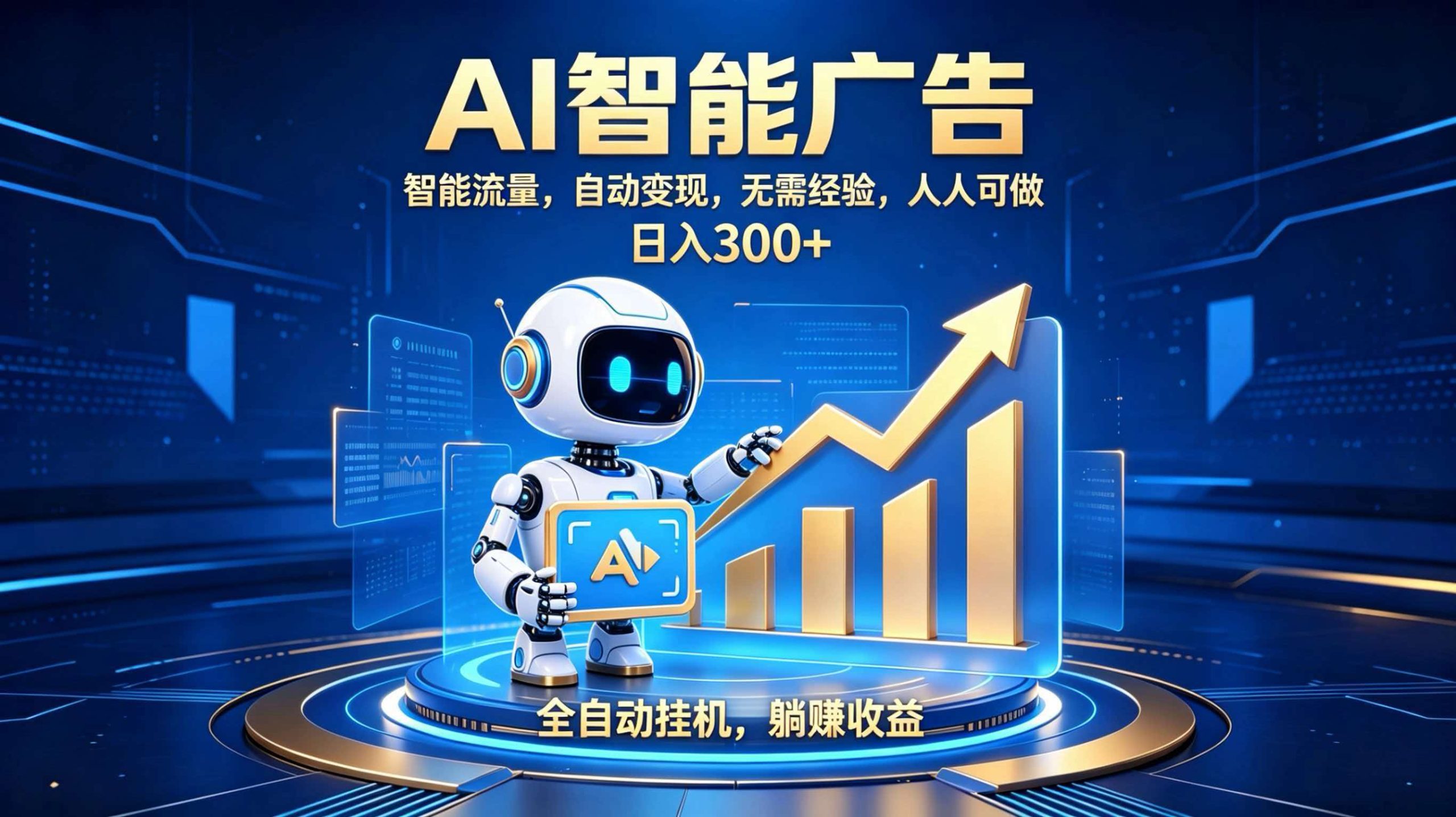 轻资产新赛道,全自动AI广告,打造持续收益-资源共享