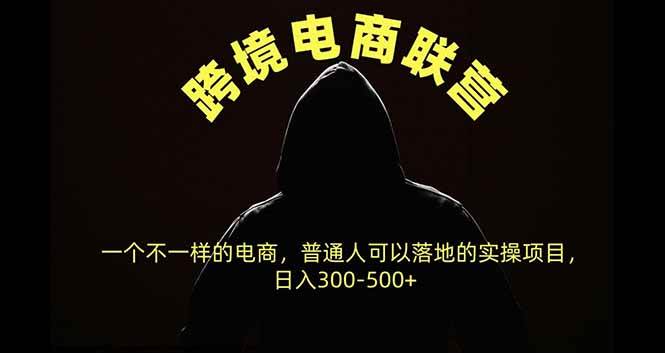 （20702期）跨境电商联营，一个不一样的电商，普通人可操作日入300-500+-资源共享