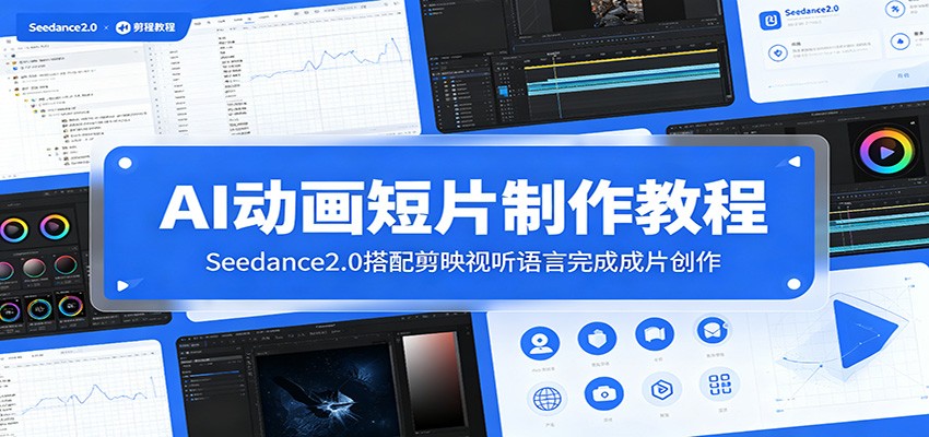 AI动画短片制作教程:Seedance2.0搭配剪映视听语言完成成片创作-资源共享