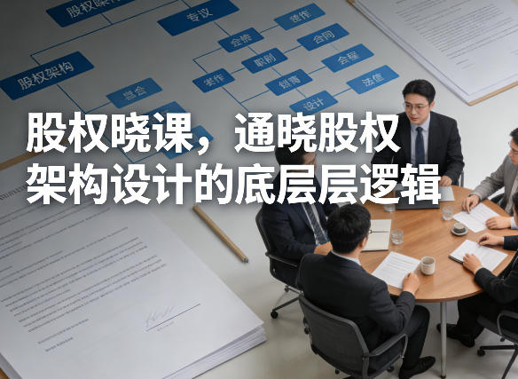 股权晓课，通晓股权架构设计的底层逻辑-资源共享