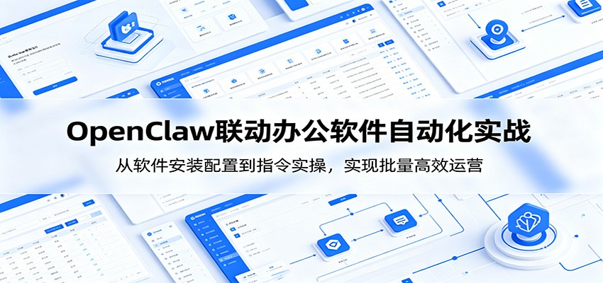 OpenClaw自动化实操课:从软件安装配置到指令实操,实现批量高效运营-资源共享