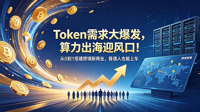 Token需求大爆发，算力出海迎风口！从0到1搭建跨境新商业，普通人也能上车-资源共享