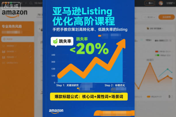 亚马逊Listing优化高阶课程，手把手教你策划高转化率、低跳失率的listing-资源共享