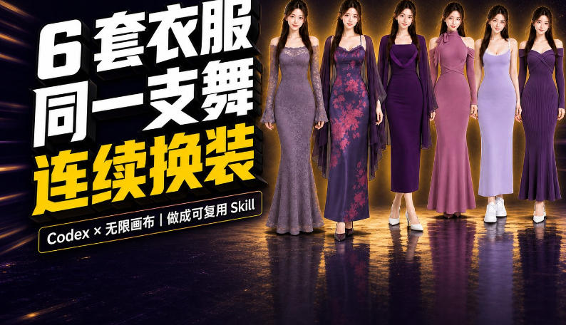同一支舞,6套衣服按顺序切换:我把服装换装视频做成了一个Skill-资源共享