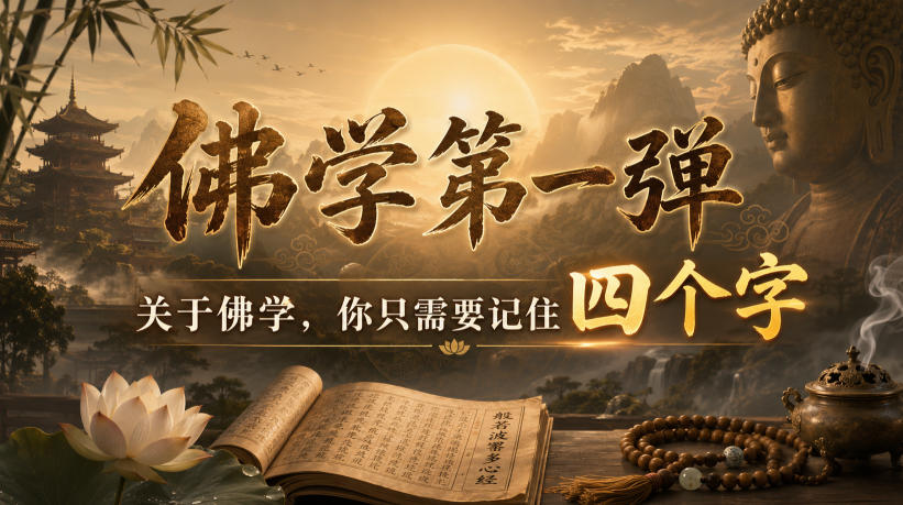 付费文章:佛学第一弹,关于佛学,你只需要记住四个字-资源共享