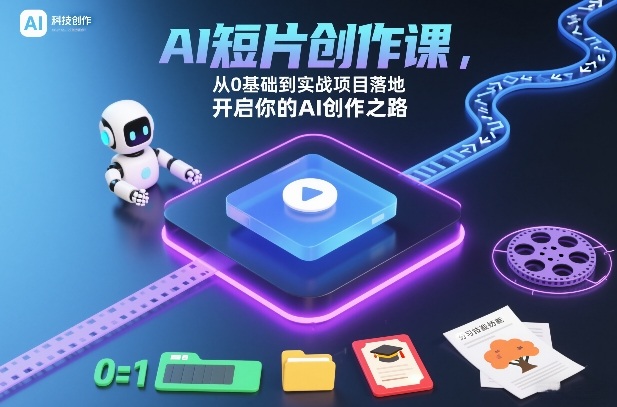 AI短片创作课，从0基础到实战项目落地，开启你的AI创作之路(更新0411)-资源共享