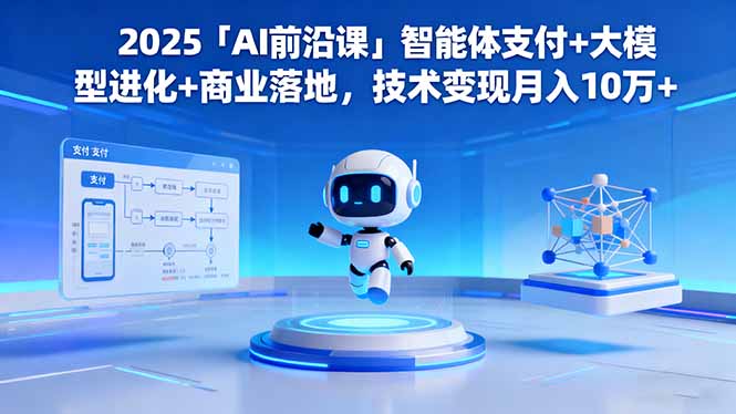 2025「AI前沿课」智能体支付+大模型进化+商业落地，技术变现月入10万+-资源共享