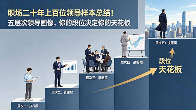 付费文章:职场二十年上百位领导样本总结!五层次领导画像,你的段位决定你的天花板-资源共享