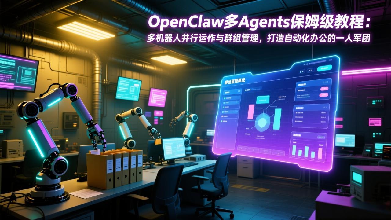 OpenClaw多Agents保姆级教程：多机器人并行运作与群组管理，打造自动化办公的一人军团-资源共享