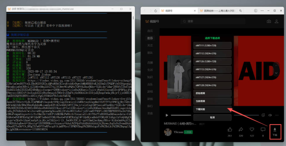 Github热门工具，视频号下载神器又来了！一键注入下载按钮，轻松下载，使用便捷wx_channel-资源共享