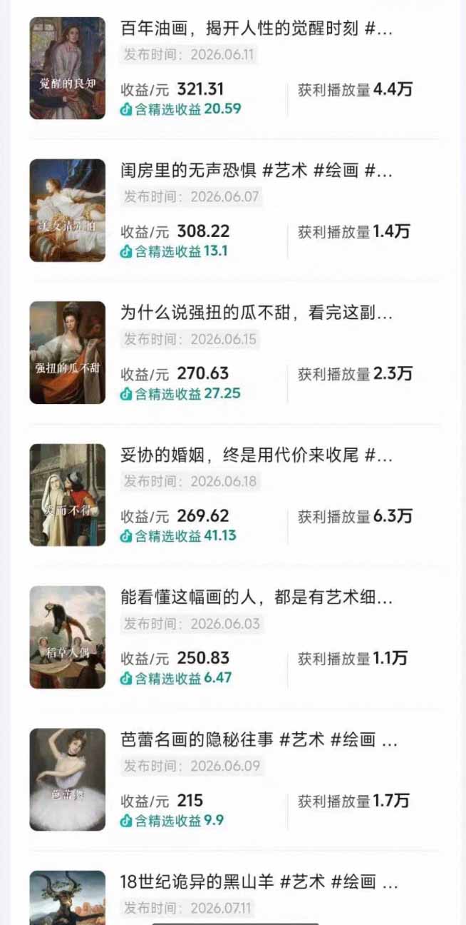 油画解说教学-398众筹来的技术：选题×对标×素材×文案×配音×剪辑×2天开精选×7天通9项权益-资源共享