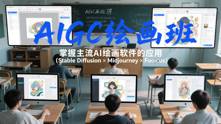 AIGC绘画班，掌握主流Ai绘画软件的应用(Stable Diffusion x Midjourney x Fooocus)-资源共享