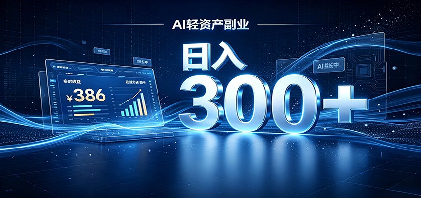 2026 AI轻资产风口，Token中转站小白可入局，日入300+-资源共享