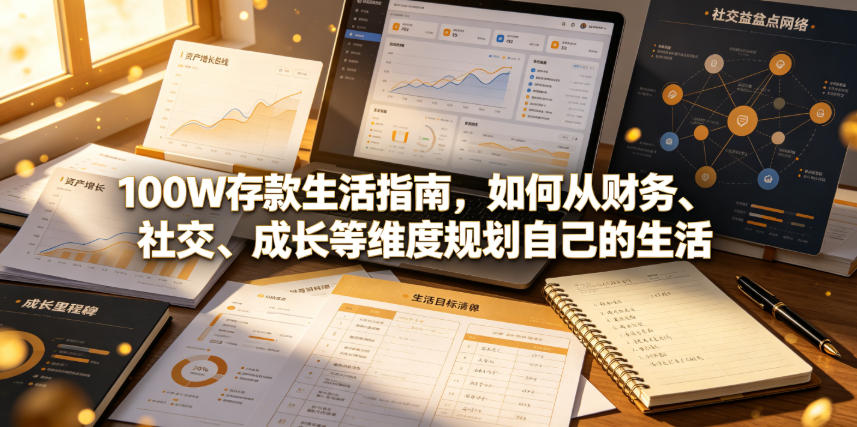 付费文章：100W存款生活指南，如何从财务、社交、成长等维度规划自己的生活-资源共享