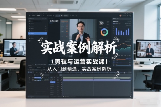 剪辑与运营实战课，从入门到精通，实战案例解析(更新2026)-资源共享