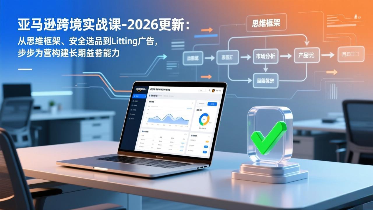 亚马逊跨境实战课-2026更新：从思维框架、安全选品到Listing广告，步步为营构建长期盈利能力-资源共享
