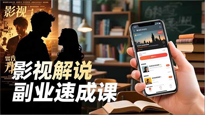 Tk影视解说副业速成课，软件安装、全流程实操、爆款预设，新手两周变现-资源共享