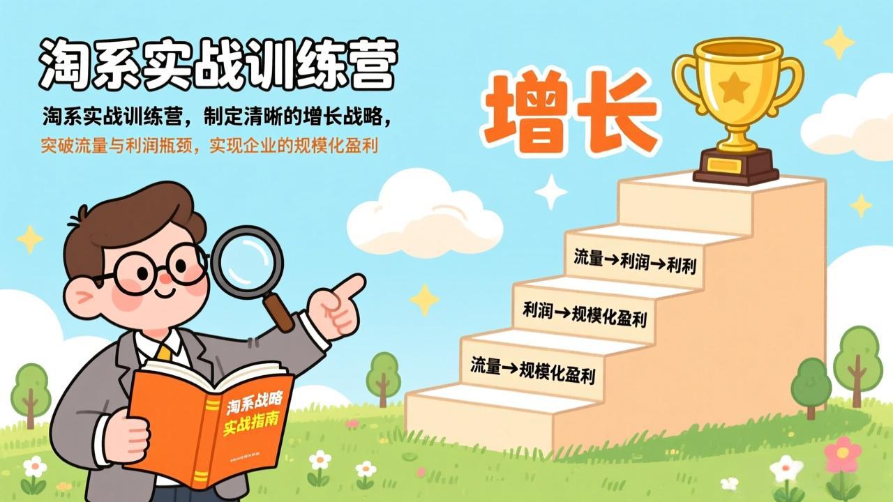 淘系实战训练营，制定清晰的增长战略，突破流量与利润瓶颈，实现企业的规模化盈利-资源共享
