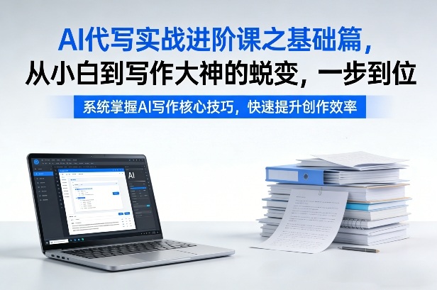 AI代写实战进阶课之基础篇，从小白到写作大神的蜕变，一步到位【揭秘】-资源共享