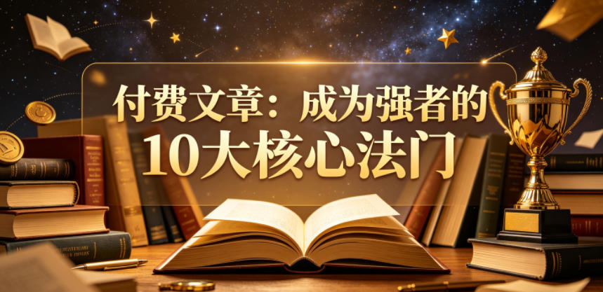 付费文章:成为强者的10大核心法门-资源共享