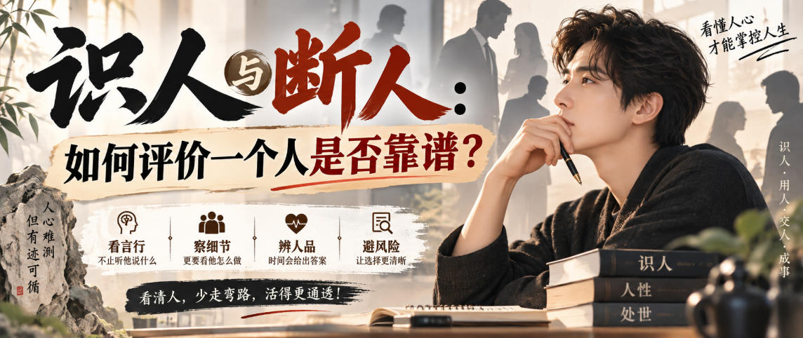 付费文章：识人与断人：如何评价一个人是否靠谱？-资源共享