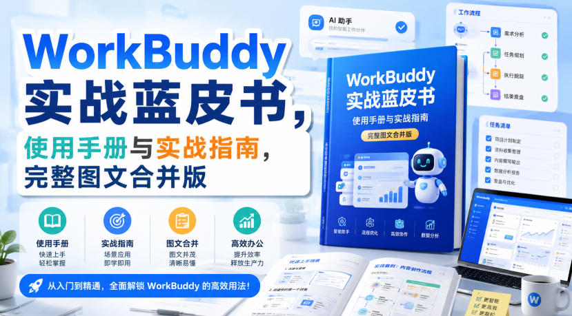 WorkBuddy实战蓝皮书,使用手册与实战指南,完整图文合并版-资源共享