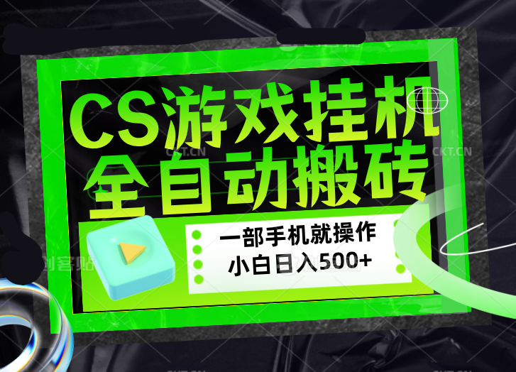 CSGO游戏挂机捡漏搬砖,超稳定的项目,带领1000+小白实现日入500+,数据可视频验证-资源共享