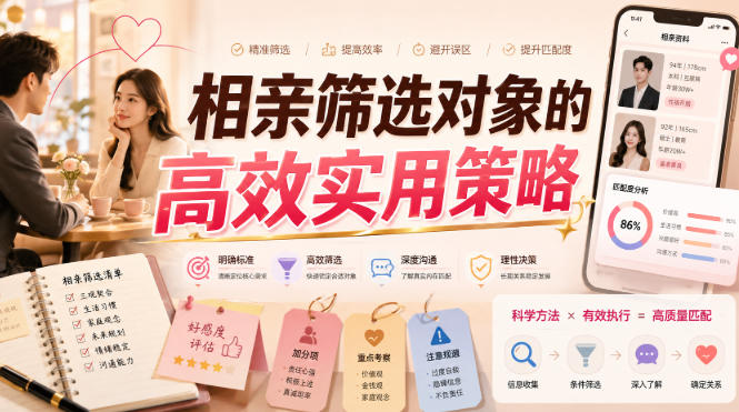 付费文章:相亲筛选对象的高效实用策略-资源共享