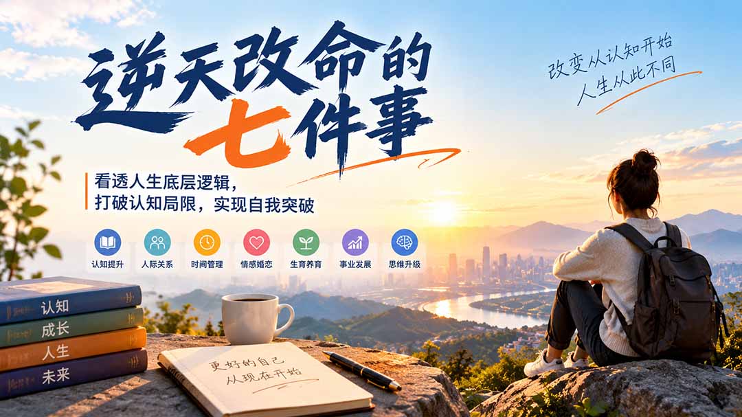 付费文章:逆天改命的七件事,看透人生底层逻辑,打破认知局限,实现自我突破-资源共享